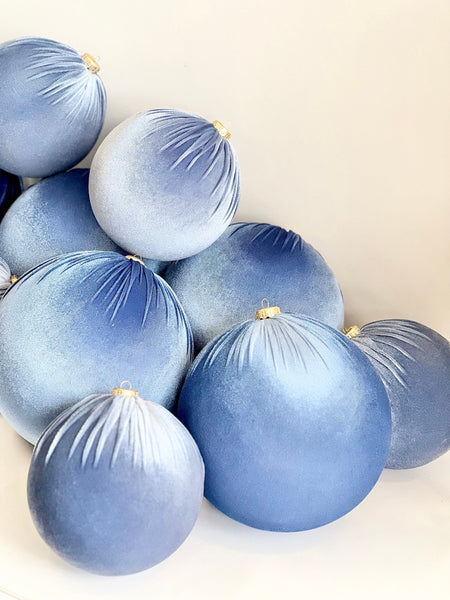 Handmade Velvet Christmas Ball Ornament: Large Custom Holiday Decor