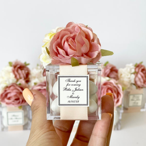 These handmade personalized favors are the perfect addition to any event, whether it’s a Wedding, Engagement, Bridal Shower, Baptism, Anniversary, Quinceañera, Birthday, Prom, Graduation, or any other special occasion. They also make wonderful Gifts for Guests, Bridesmaids, Christenings, 1st Communions, Party Gifts, 1st Birthdays, Bachelorette Parties, Baby Showers, Save the Dates, Confirmations, and so much more.