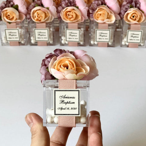 These handmade personalized favors are the perfect addition to any event, whether it’s a Wedding, Engagement, Bridal Shower, Baptism, Anniversary, Quinceañera, Birthday, Prom, Graduation, or any other special occasion. They also make wonderful Gifts for Guests, Bridesmaids, Christenings, 1st Communions, Party Gifts, 1st Birthdays, Bachelorette Parties, Baby Showers, Save the Dates, Confirmations, and so much more.
