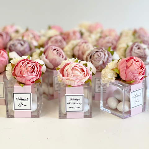 These handmade personalized favors are the perfect addition to any event, whether it’s a Wedding, Engagement, Bridal Shower, Baptism, Anniversary, Quinceañera, Birthday, Prom, Graduation, or any other special occasion. They also make wonderful Gifts for Guests, Bridesmaids, Christenings, 1st Communions, Party Gifts, 1st Birthdays, Bachelorette Parties, Baby Showers, Save the Dates, Confirmations, and so much more.