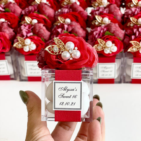 These handmade personalized favors are the perfect addition to any event, whether it’s a Wedding, Engagement, Bridal Shower, Baptism, Anniversary, Quinceañera, Birthday, Prom, Graduation, or any other special occasion. They also make wonderful Gifts for Guests, Bridesmaids, Christenings, 1st Communions, Party Gifts, 1st Birthdays, Bachelorette Parties, Baby Showers, Save the Dates, Confirmations, and so much more.