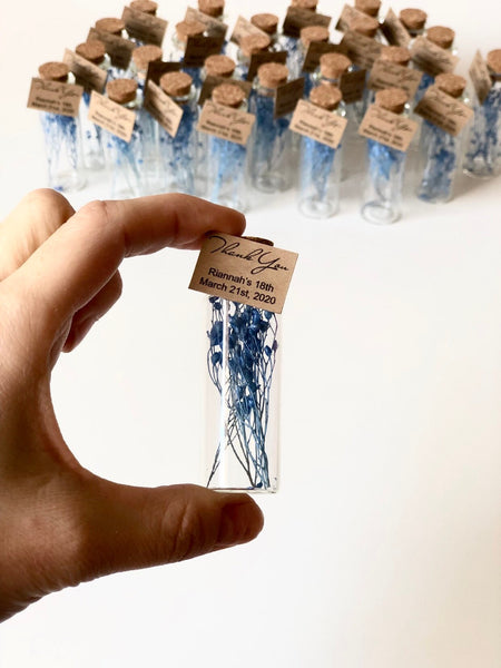 10 pcs Wedding favors for guests, Wedding favors, Baptism favors, Favors, Custom favors, Rustic favors, Gypsophila, Baby's Breath, Save the date