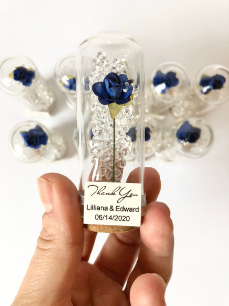 10pcs Wedding Favors for Guests, Wedding Favors, Favors, Dome, Beauty and the Beast Favor, Custom Favors, Beauty and the Beast, Royal Blue