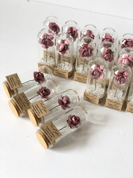 10pcs Wedding Favors for Guests, Wedding Favors, Favors, Old Rose, Custom Favors, Beauty and the Beast, Quinceanera Sweet 16, Rose Dome