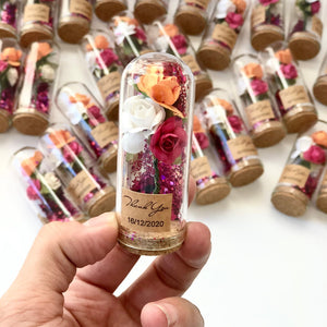 10 pcs Custom Wedding Favors for Guests – Glass Dome Cloche Favors, Beauty and the Beast Theme, Elegant Party Favors