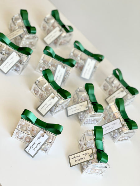 5pcs Wedding Favors, Favors, Favors Boxes, Wedding Favors for Guests, Party Favors, Emerald Green Favors, Custom Favors, Emerald Wedding