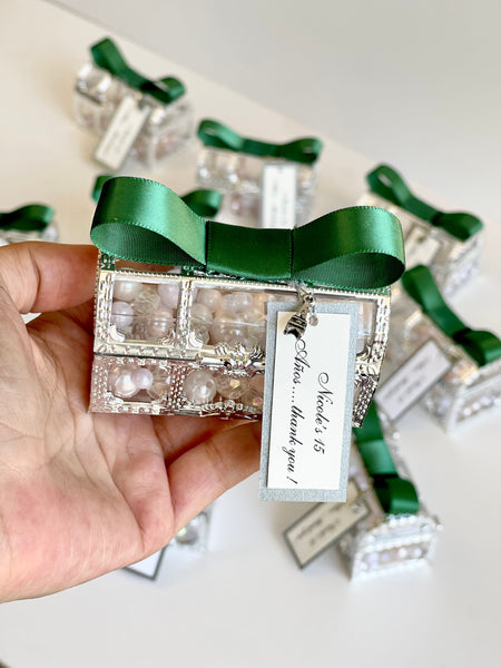 5pcs Wedding Favors, Favors, Favors Boxes, Wedding Favors for Guests, Party Favors, Emerald Green Favors, Custom Favors, Emerald Wedding