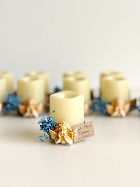 5 pcs Baptism gift, Baptism favors, Favors for guests, Baby shower Favors, Wedding favors, Favors, Candle favors, Party favors, Baby Boy, Gifts