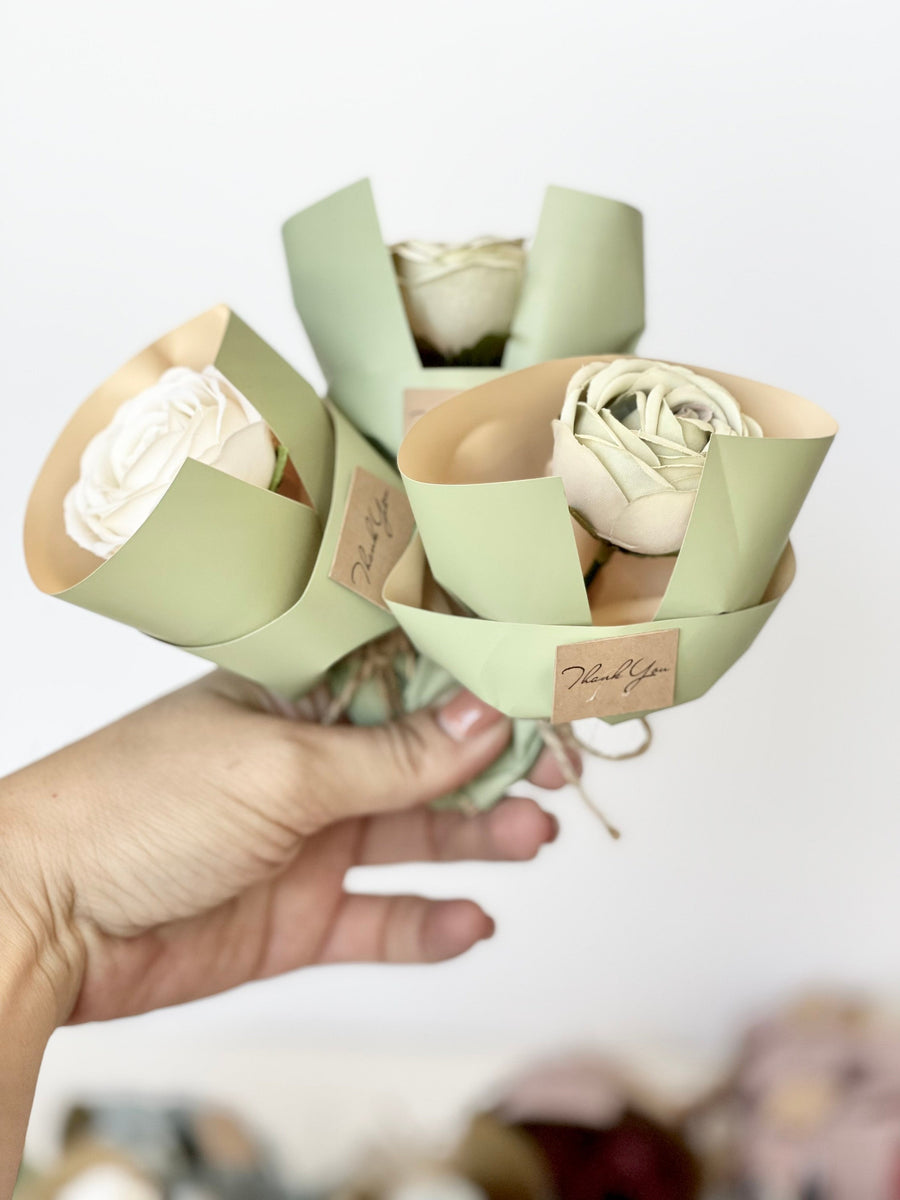 10 pcs Sage Green Mini Bouquet Wedding Favors | Whiteroom – Whiteroomfavors