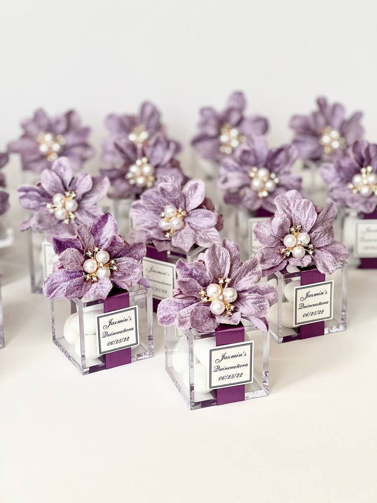 lavender plant wedding favors 5 pcs Purple Wedding Favor Boxes – Custom Party Favors for Guests, Lil – Whiteroomfavors