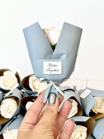 10 Wedding favors for guests, Wedding favors, Mini bouquets , Favors, Dusty blue favors, Baby shower, Personalized favors, Rustic favors