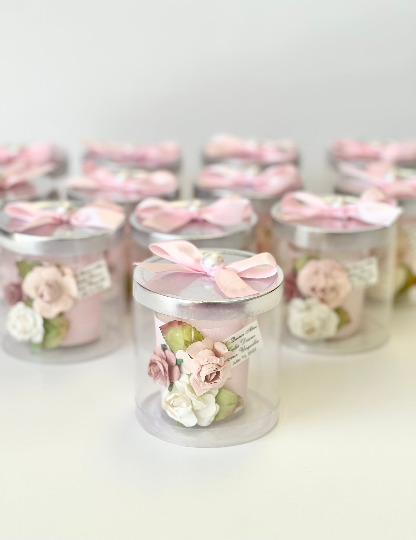 10 pcs Custom Candle Wedding Favors – Personalized Luxury Boho Party Candle Gifts for Guests, Bulk Home Decor