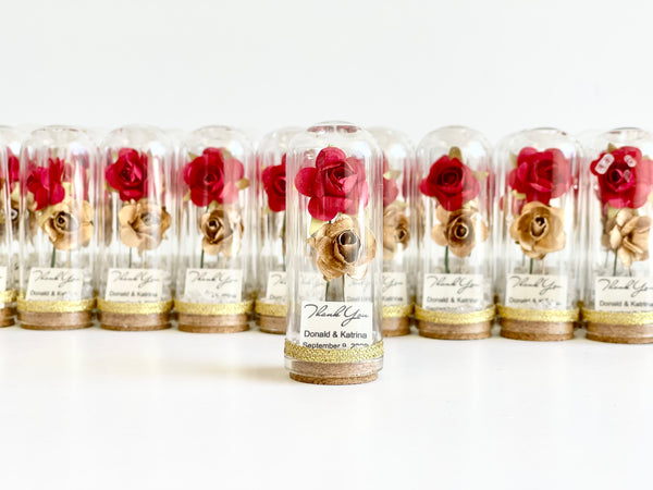 10 pcs Wedding Favors for Guests,  Beauty and the Beast, Dome Favors