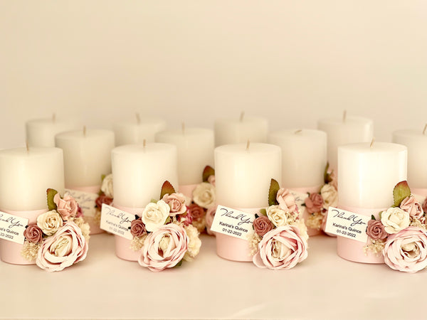 3 pcs Custom Candle, Wedding favors for guests, Wedding favors, Favors, Custom favors, Party Favors, Candle Favors with Box, Candle Favors