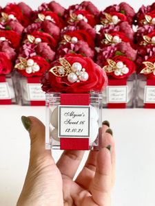 5 pcs Wedding Favors, Favors, Favors Boxes, Wedding Favors for Guests, Baby Shower, Party Favors, Red Wedding, Custom Favors, Sweet 16
