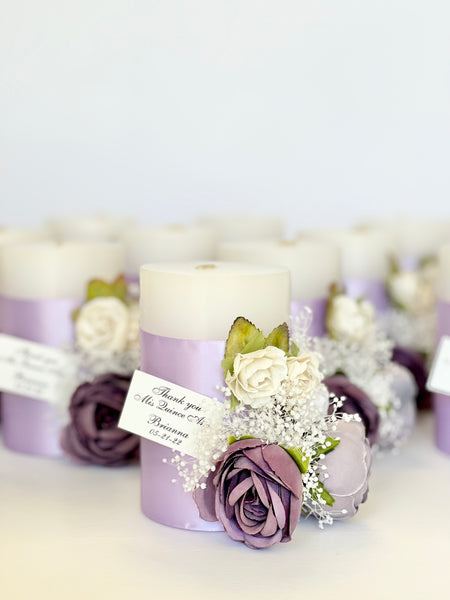3 pcs Custom Candle, Wedding favors for guests, Wedding favors, Favors, Custom favors, Party Favors, Candle Favors with Box, Candle Favors
