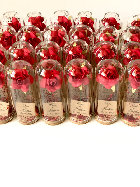 10pcs Wedding Favors for Guests,  Beauty and the Beast, Dome Favors