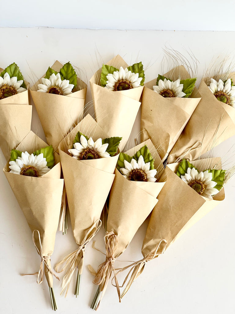 Sunflower Wedding Cups Rustic Wedding Favors for Guests in Bulk